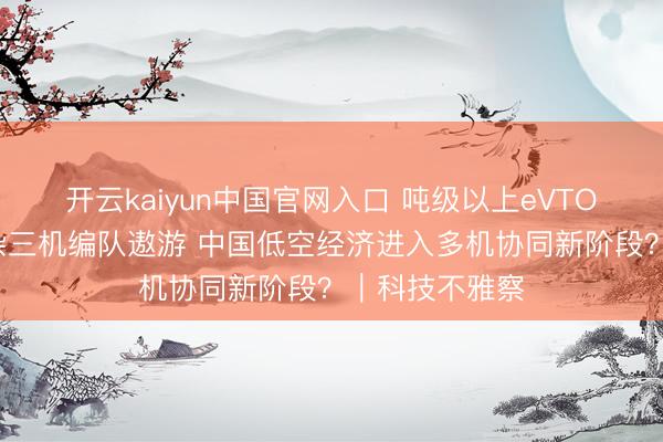 开云kaiyun中国官网入口 吨级以上eVTOL完成初度混杂三机编队遨游 中国低空经济进入多机协同新阶段？｜科技不雅察
